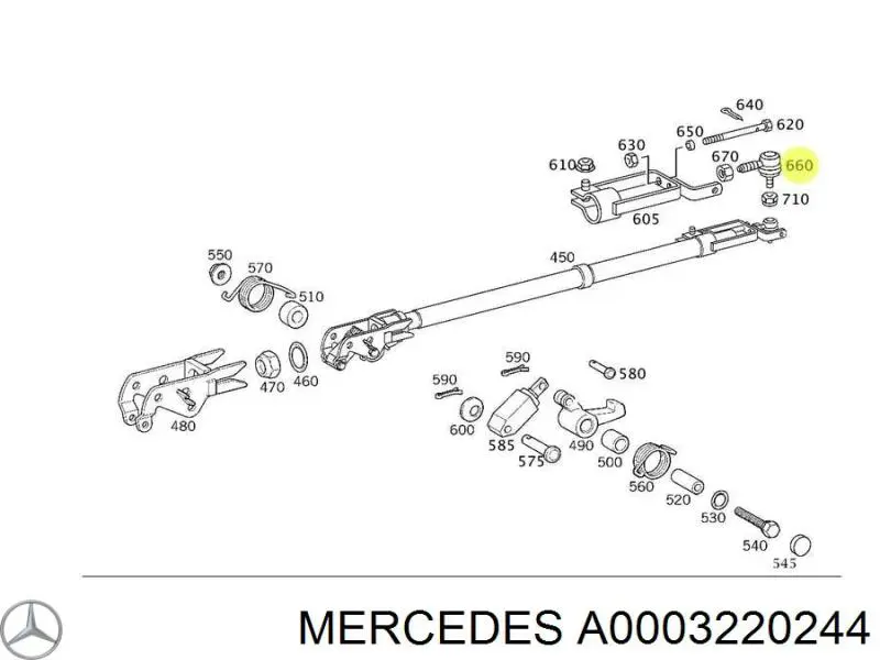 Відбійник задньої ресори A0003220244 Mercedes