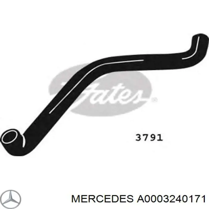 Купити A0003240171 Mercedes Палець сережки задньої ресори