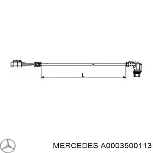 Голчастий підшипник задньої балки A0003500113 Mercedes