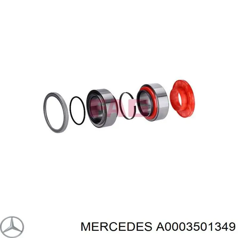 A0003501349 Mercedes підшипник маточини задньої