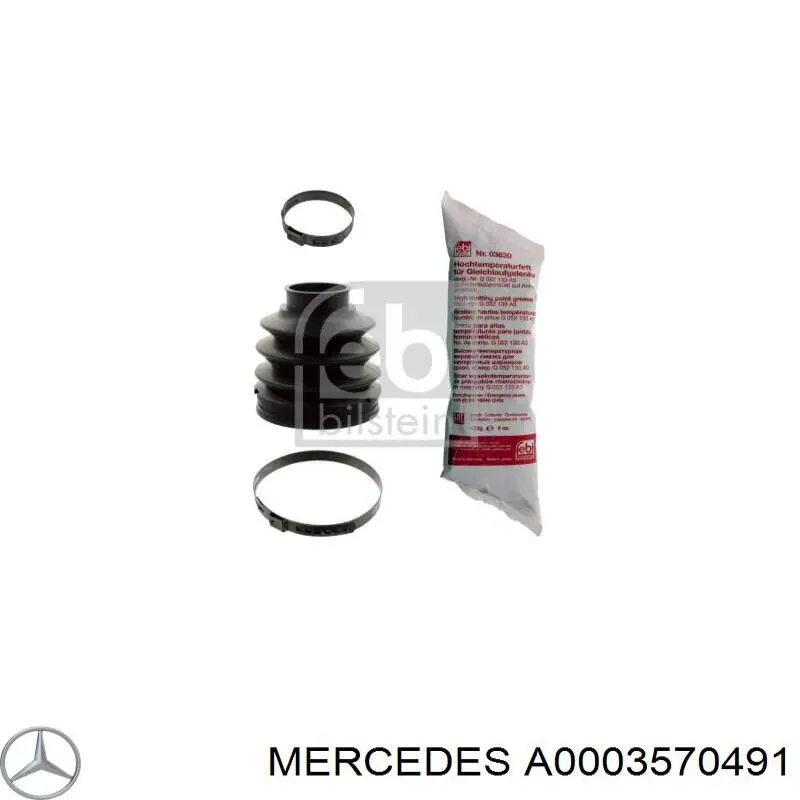A0003570491 Mercedes Пильник шарніра кутових швидкостей зовнішній задній