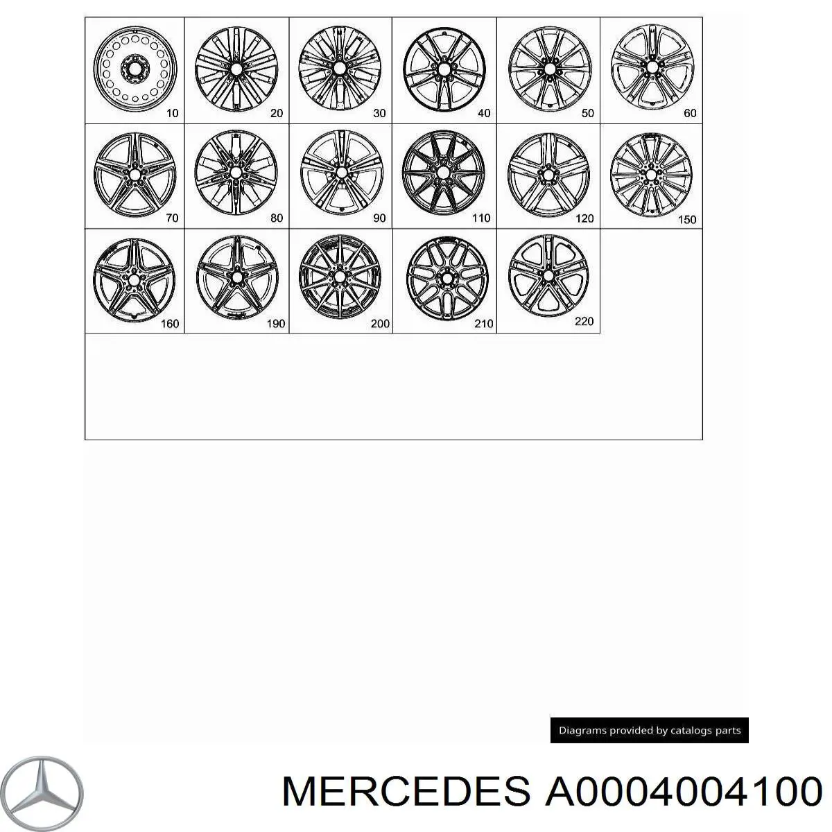  Mercedes A000400410064 ціна, від 6.35 USD