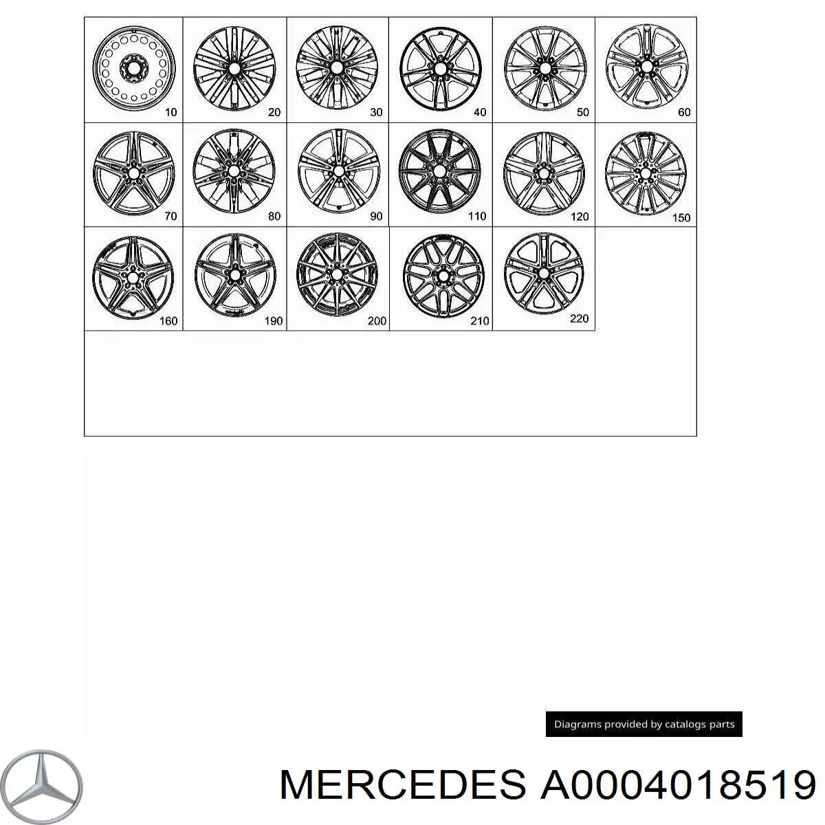 A0004018519 Mercedes 