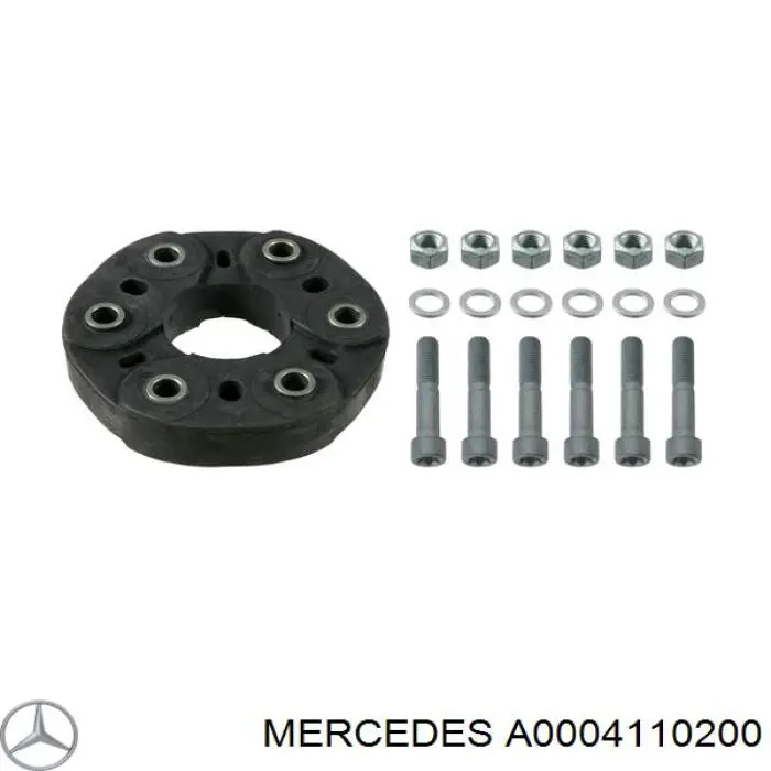 Купити A0004110200 Mercedes Муфта кардана еластична, перед./зад.
