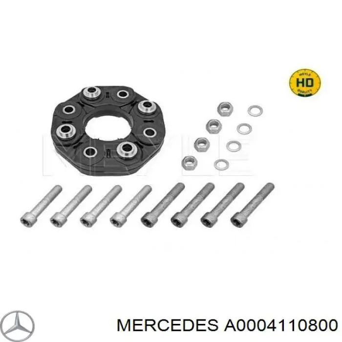 A0004110800 Mercedes муфта кардана еластична, задня