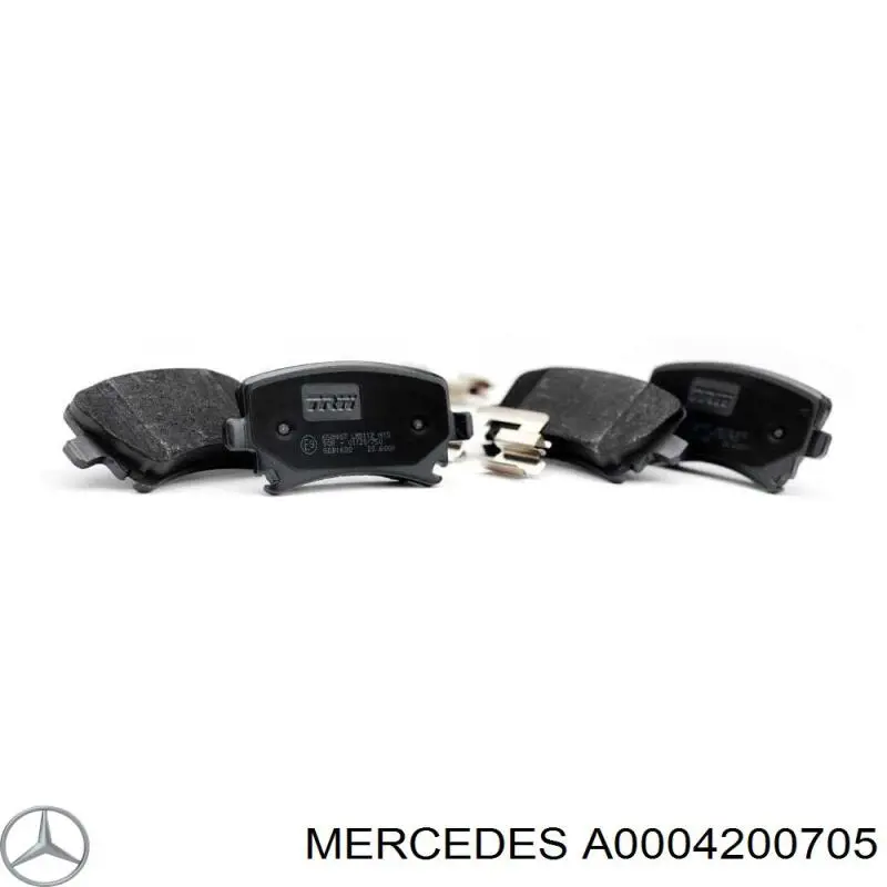 A0004200705 Mercedes Колодки гальмівні задні, дискові