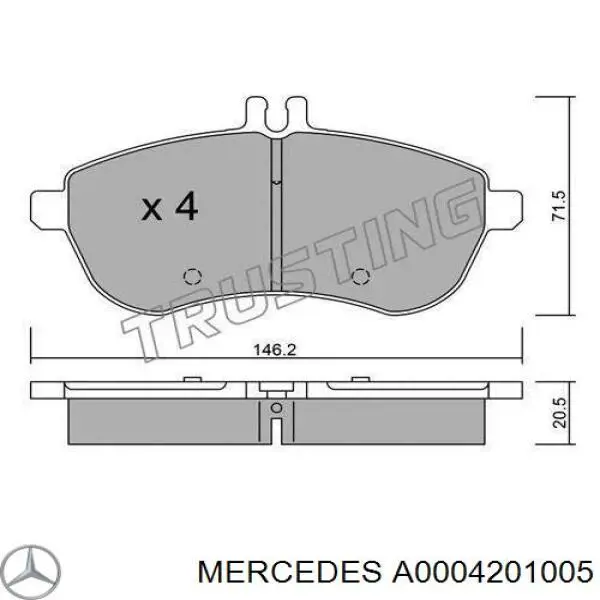 A0004201005 Mercedes 
