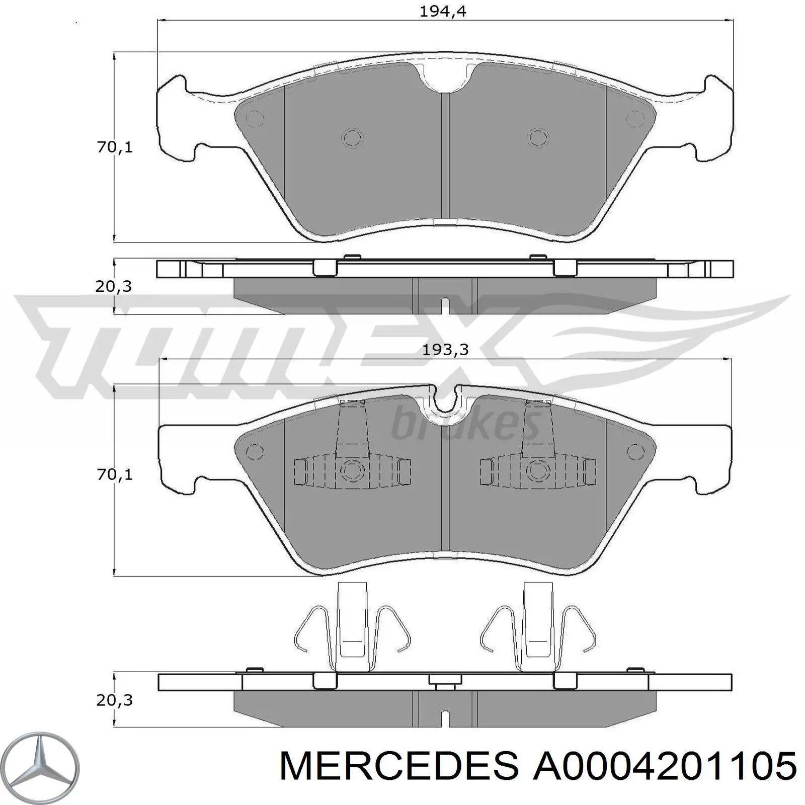  A0004201105 Mercedes