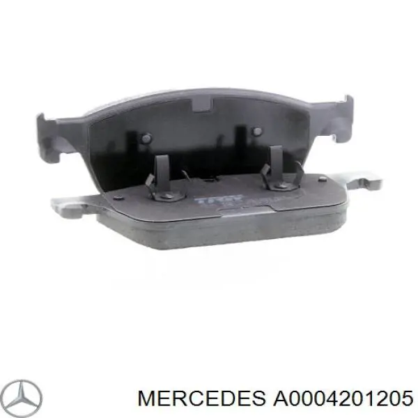 Колодки гальмівні передні, дискові A0004201205 Mercedes