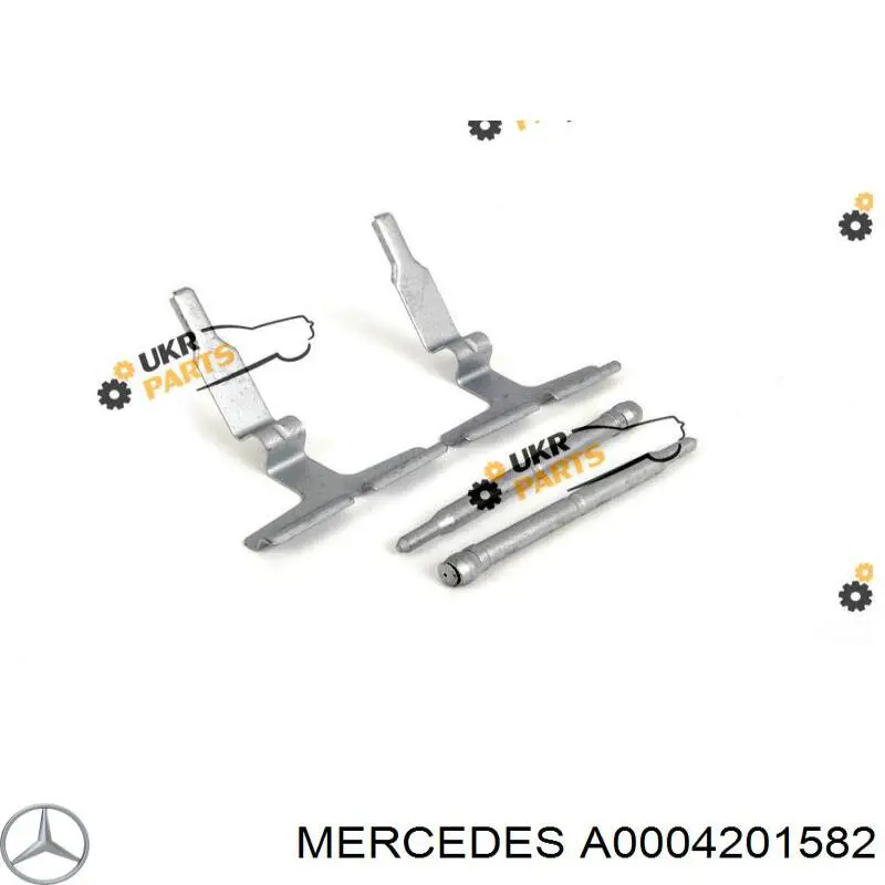 Ремкомплект гальмівних колодок Mercedes A0004201582 ціна, від 4.13 USD