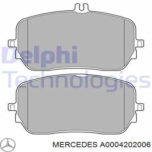 A0004202006 Mercedes Передні гальмівні колодки