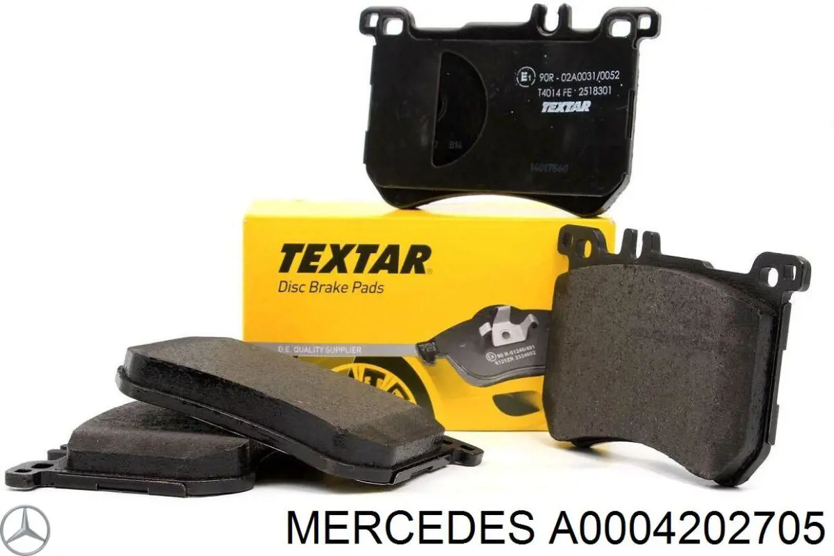 Передні тормозні колодки A0004202705 Mercedes