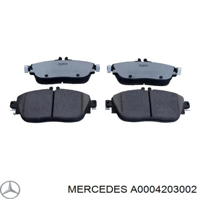 Передні тормозні колодки A0004203002 Mercedes