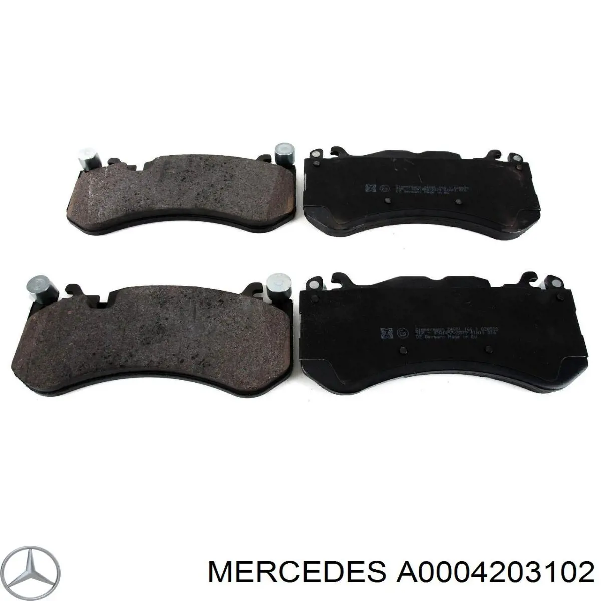 A0004203102 Mercedes колодки гальмівні передні, дискові