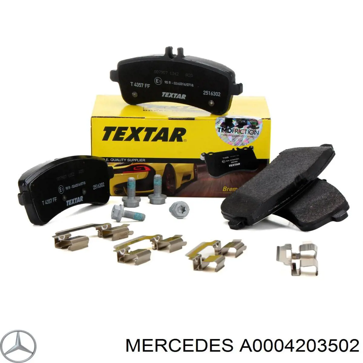Купити A0004203502 Mercedes Задні колодки