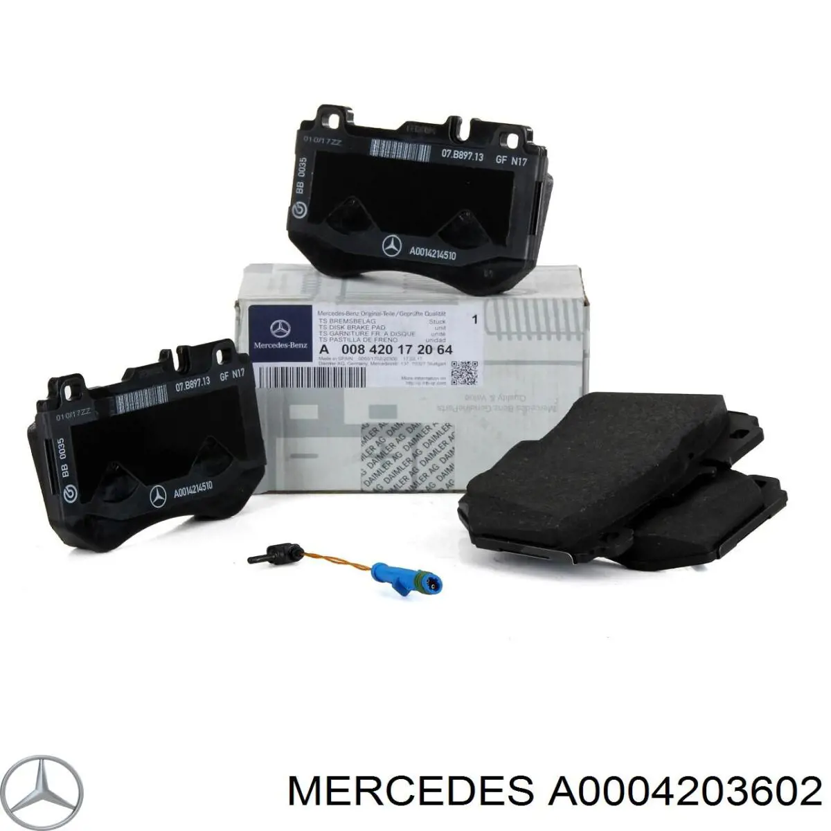 Купити A0004203602 Mercedes Задні колодки