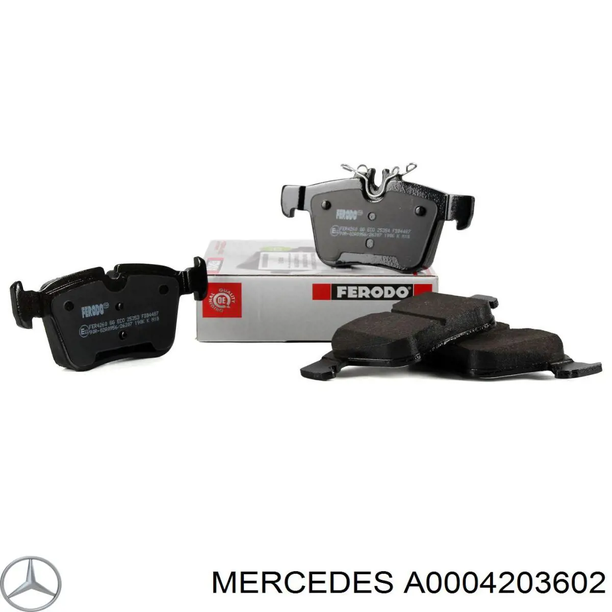 Задні дискові колодки Mercedes A0004203602