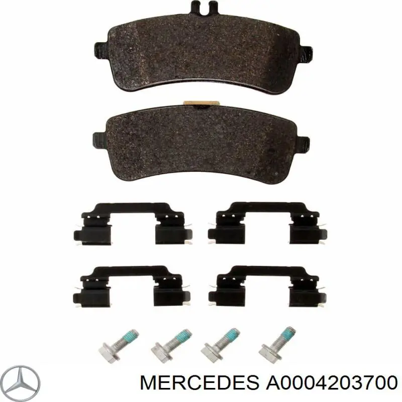Задні гальмівні колодки Mercedes A0004203700 ціна, від 79.72 USD