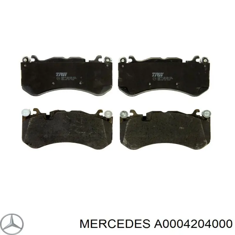 Купити A0074200820 Mercedes Колодки гальмівні передні, дискові