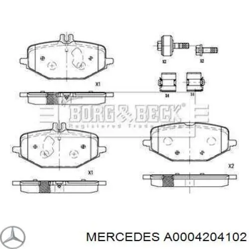 A0004204102 Mercedes запчастини mercedes оригінал