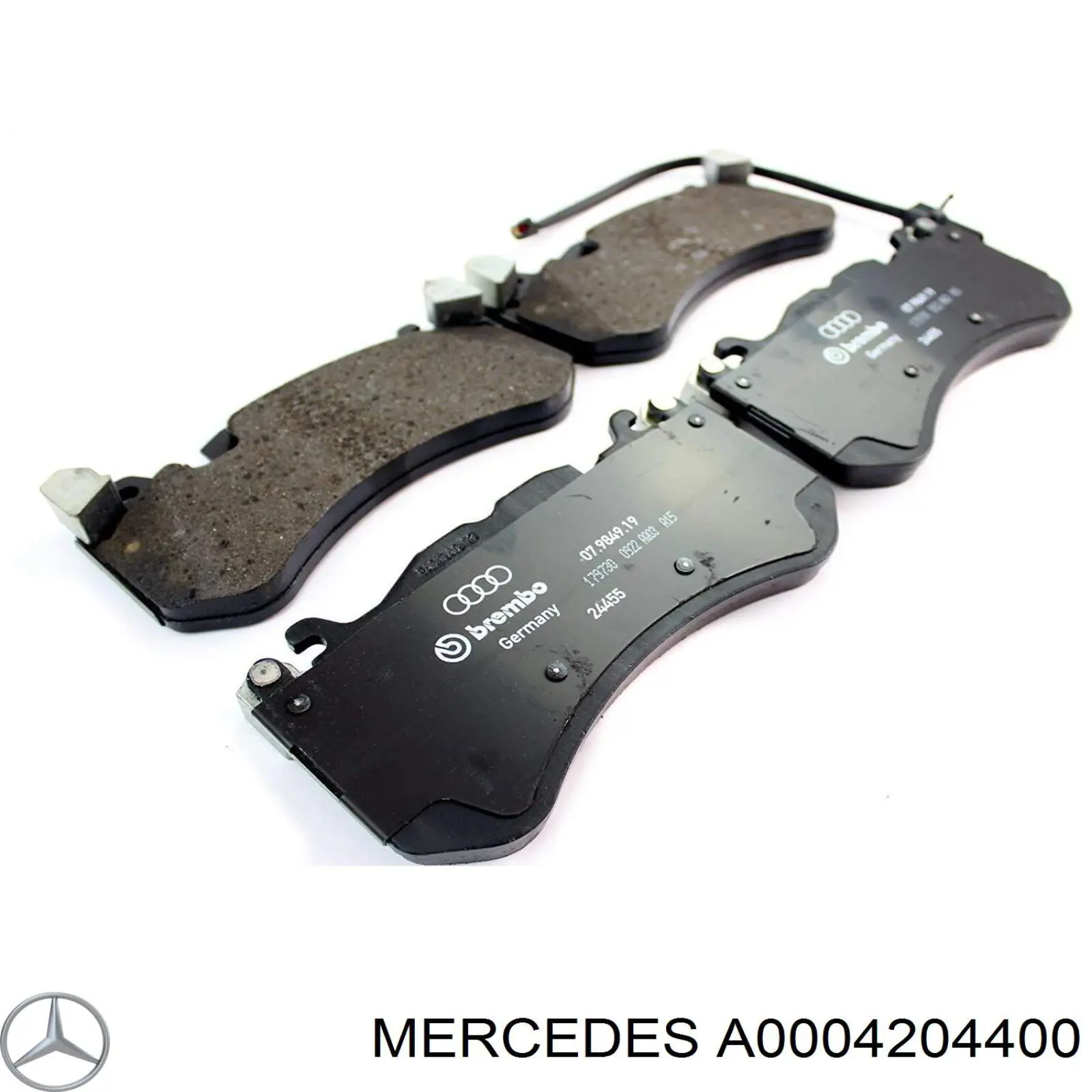 Гальмівні колодки Mercedes A0004204400 ціна, від 126.69 USD