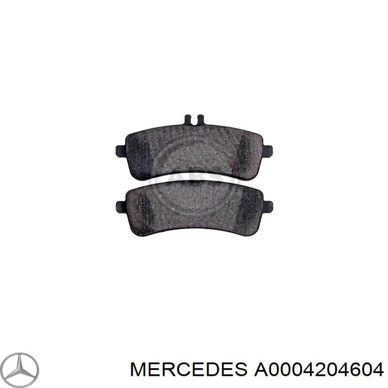 A0004204604 Mercedes Колодки гальмівні задні, дискові