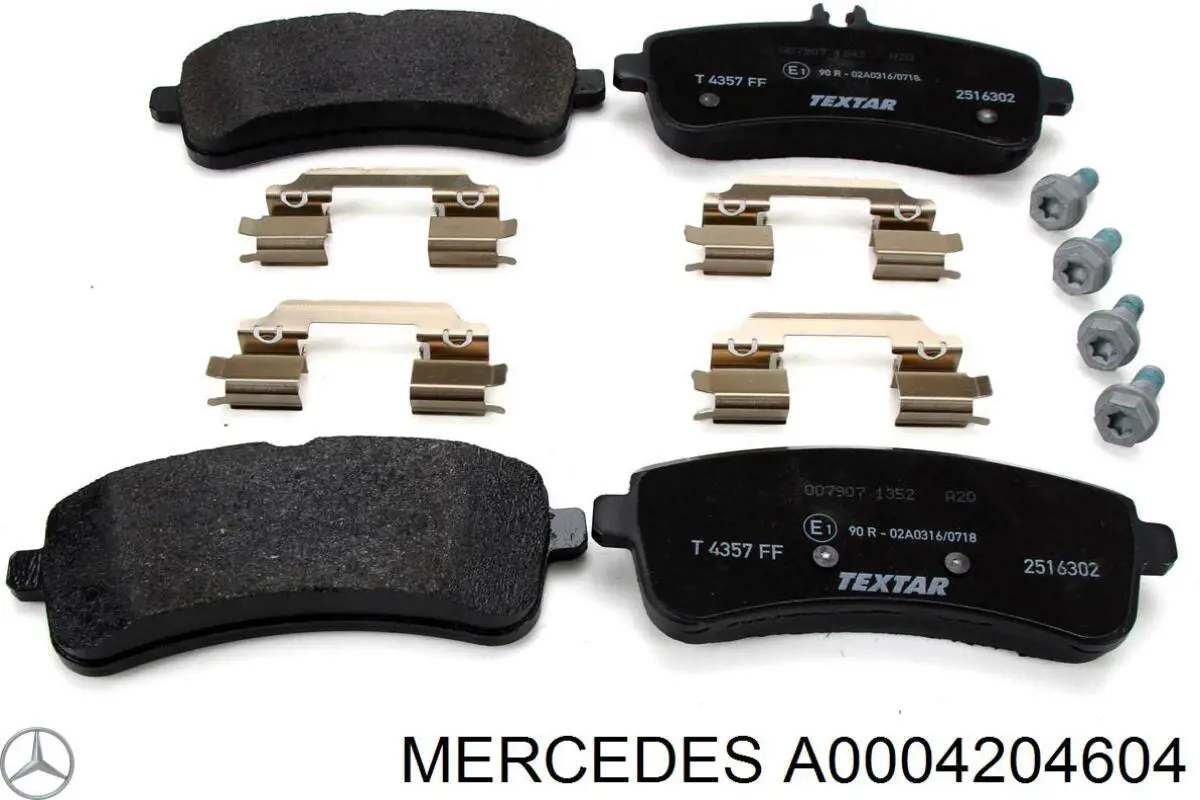 Купити A0004204604 Mercedes Задні колодки