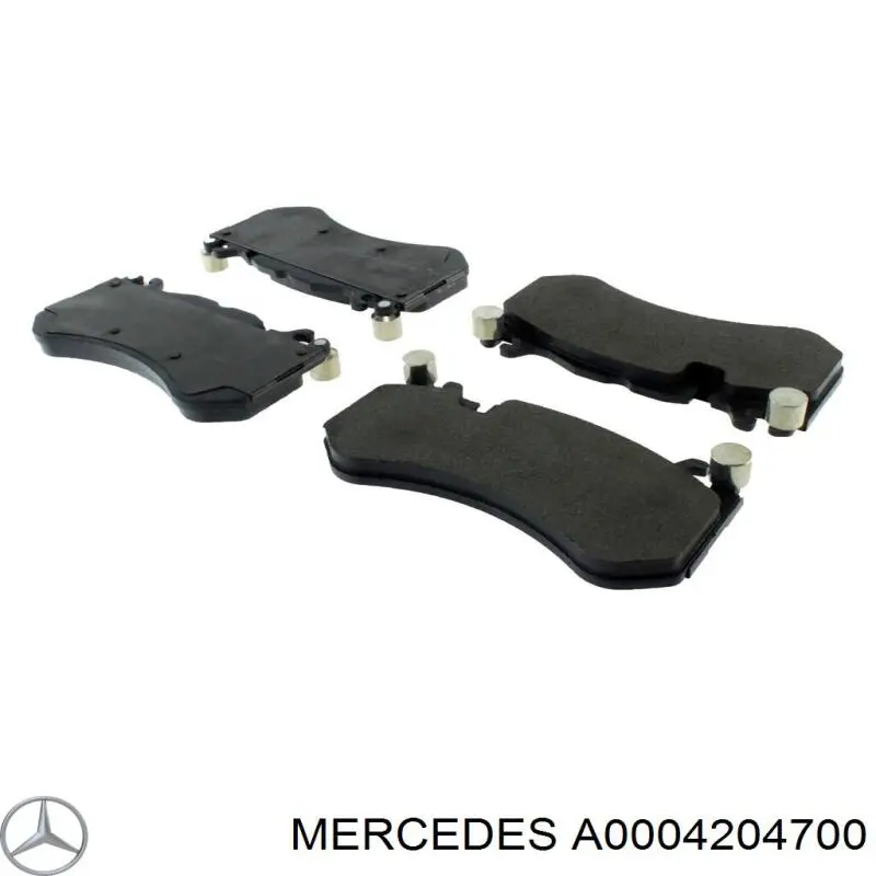 Купити A0004204700 Mercedes Колодки гальмівні передні, дискові