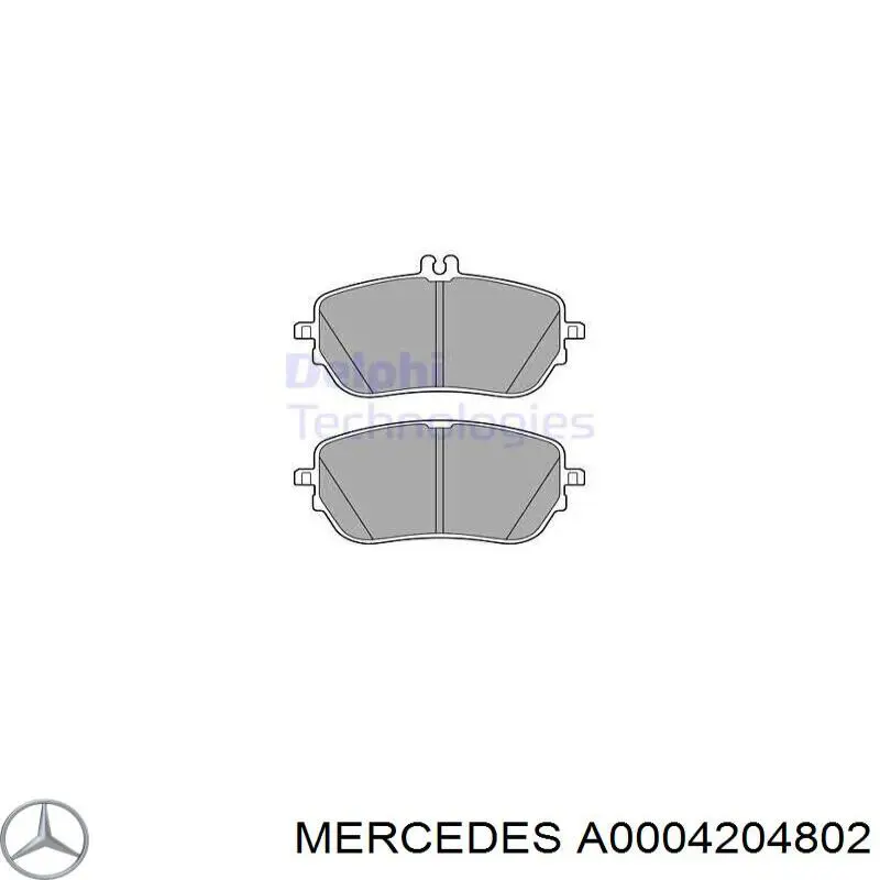 Гальмівні колодки Mercedes A0004204802 ціна, від 87.92 USD