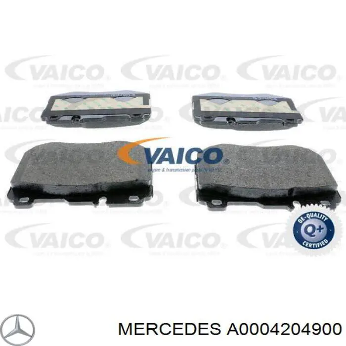 Передні тормозні колодки A0004204900 Mercedes