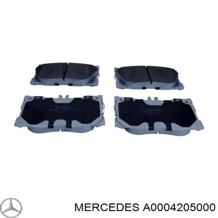 A0004205000 Mercedes колодки гальмівні передні, дискові