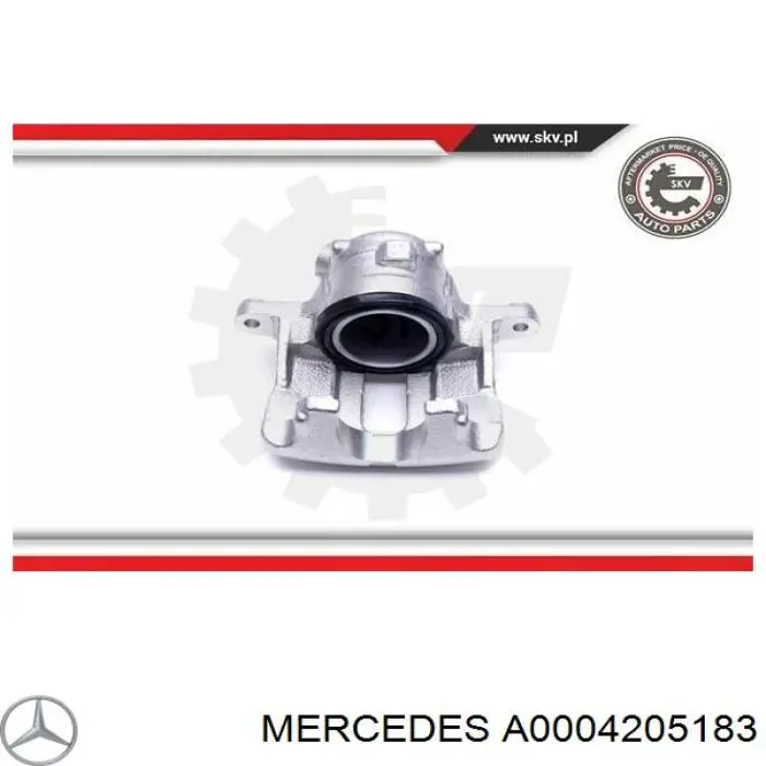 Купити A0004205183 Mercedes Супорт гальмівний передній правий
