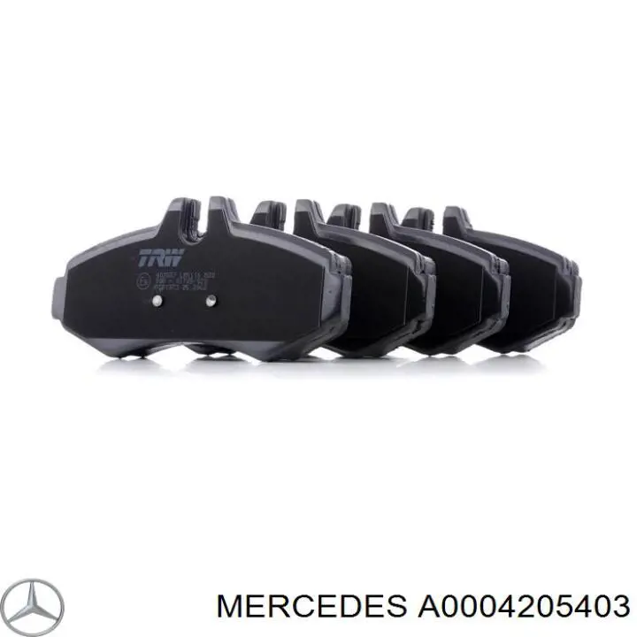 Гальмівні колодки Mercedes A0004205403 ціна, від 103.60 USD