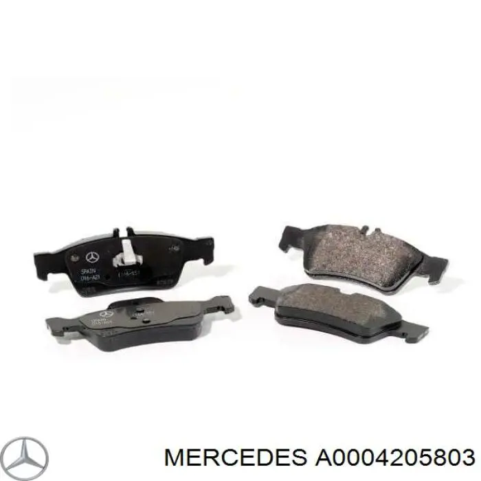 A0004205803 Mercedes Колодки гальмівні задні, дискові