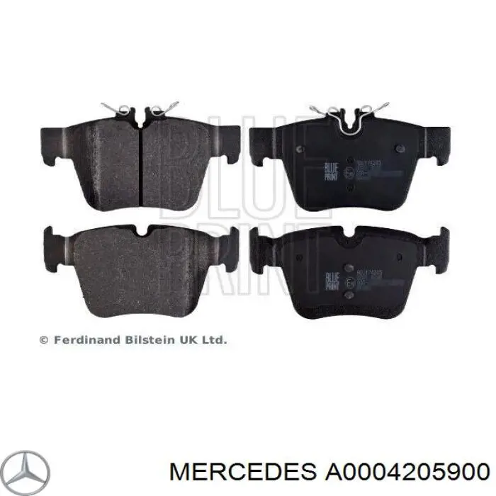 Купити A0004205900 Mercedes Задні колодки