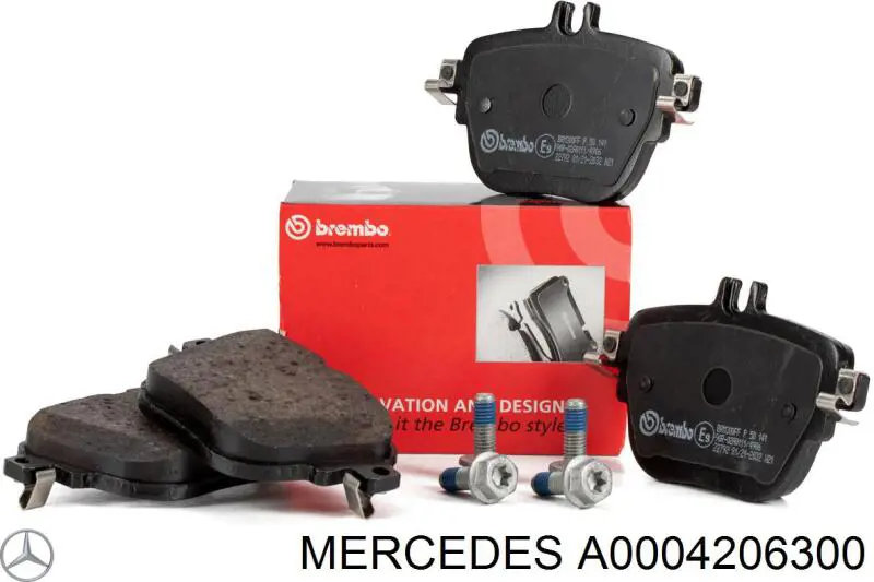 A0004206300 Mercedes Колодки гальмівні задні, дискові
