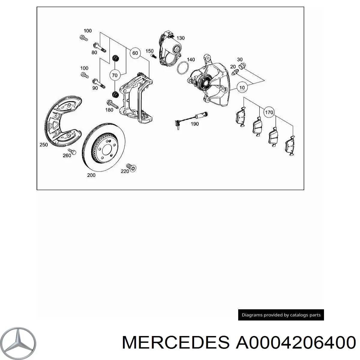 Задні гальмівні колодки Mercedes A0004206400 ціна, від 89.93 USD