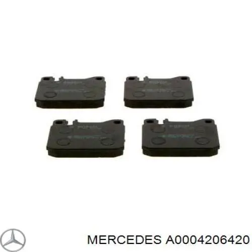 Гальмівні колодки Mercedes A0004206420 ціна, від 16.14 USD