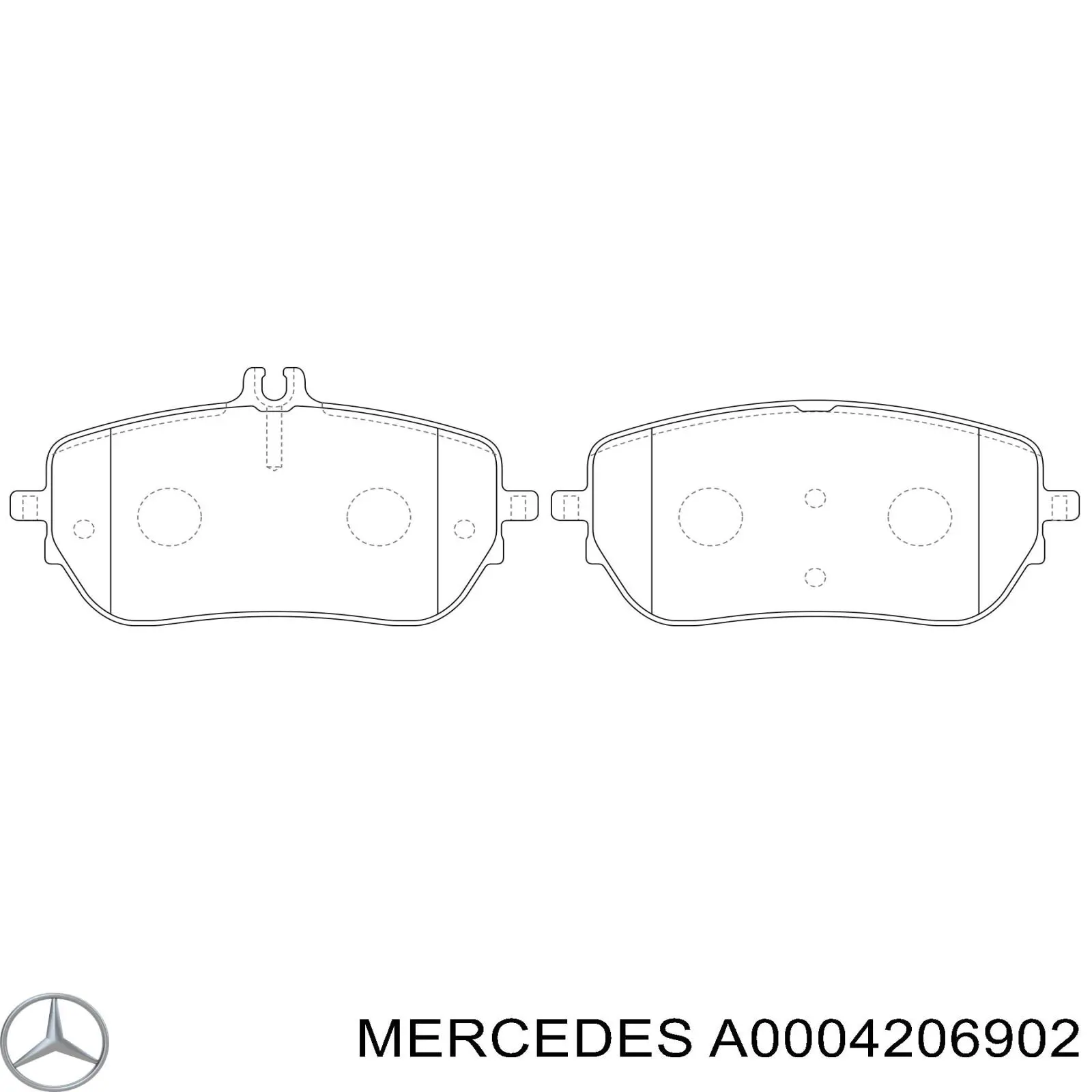 Гальмівні колодки Mercedes A0004206902 ціна, від 40.14 USD
