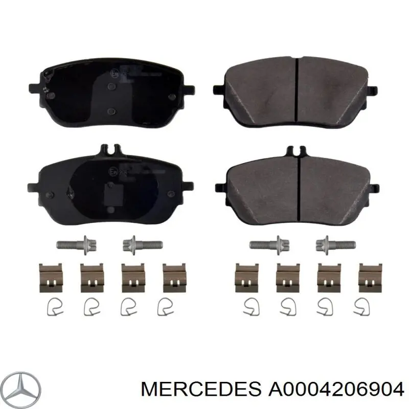 A0004206904 Mercedes Передні гальмівні колодки