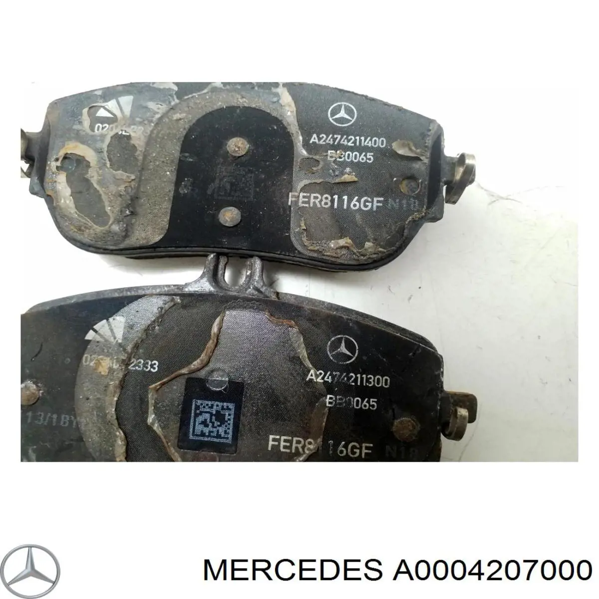 Гальмівні колодки Mercedes A0004207000 ціна, від 40.14 USD