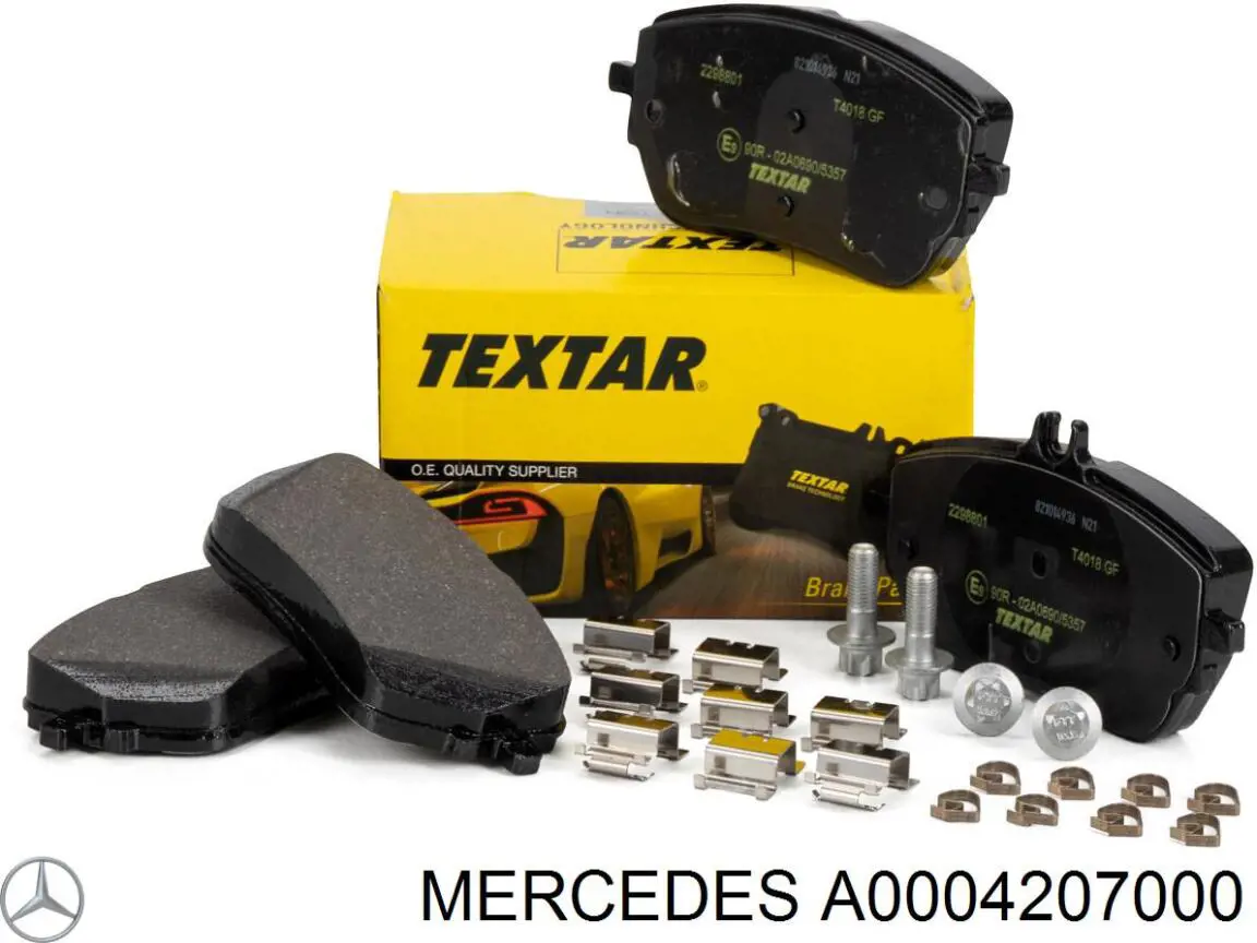 Тормозні колодки Mercedes A0004207000