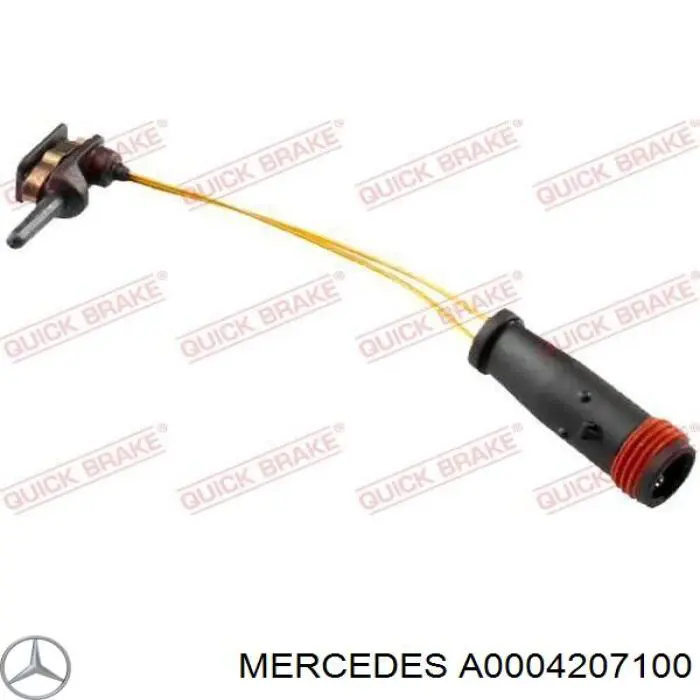 Колодки гальмівні передні, дискові A0004207100 Mercedes