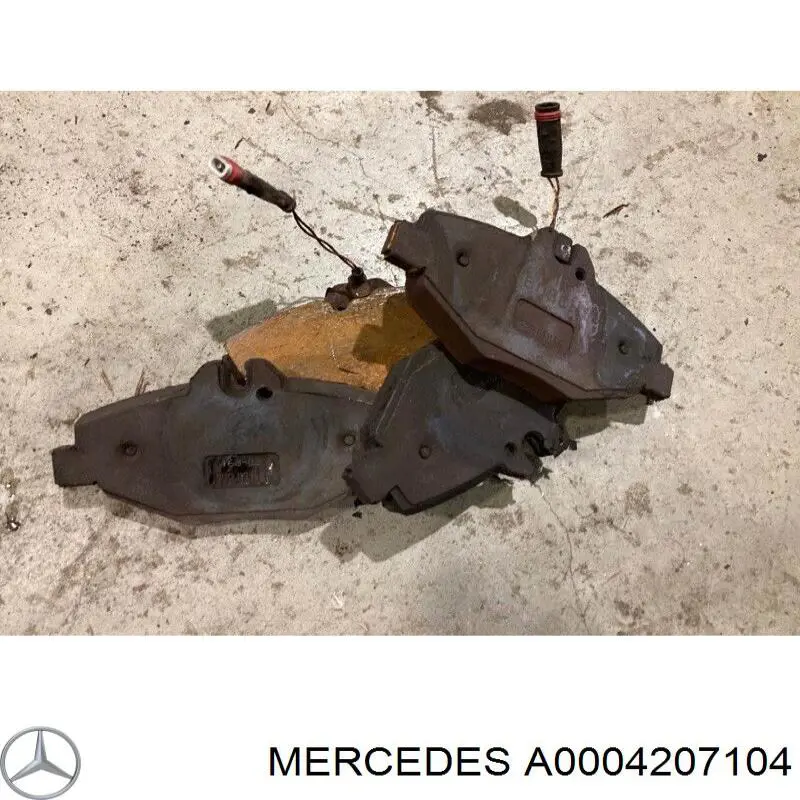 Гальмівні колодки Mercedes A0004207104 ціна, від 32.17 USD