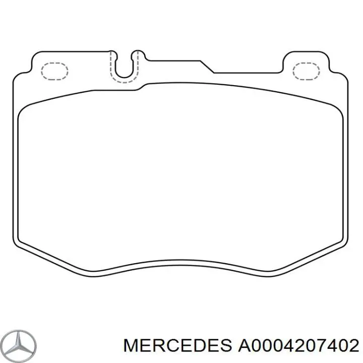 Гальмівні колодки Mercedes A0004207402 ціна, від 67.77 USD