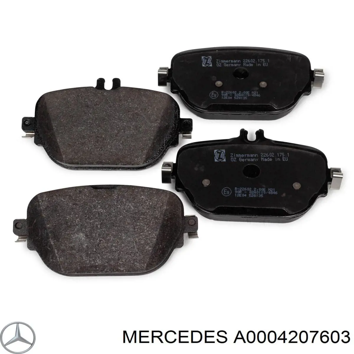 Купити A0004207603 Mercedes Задні колодки