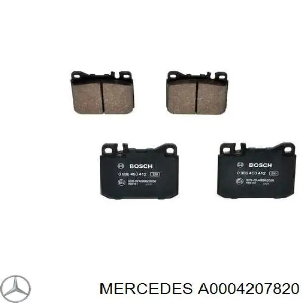 Гальмівні колодки Mercedes A0004207820 ціна, від 18.17 USD