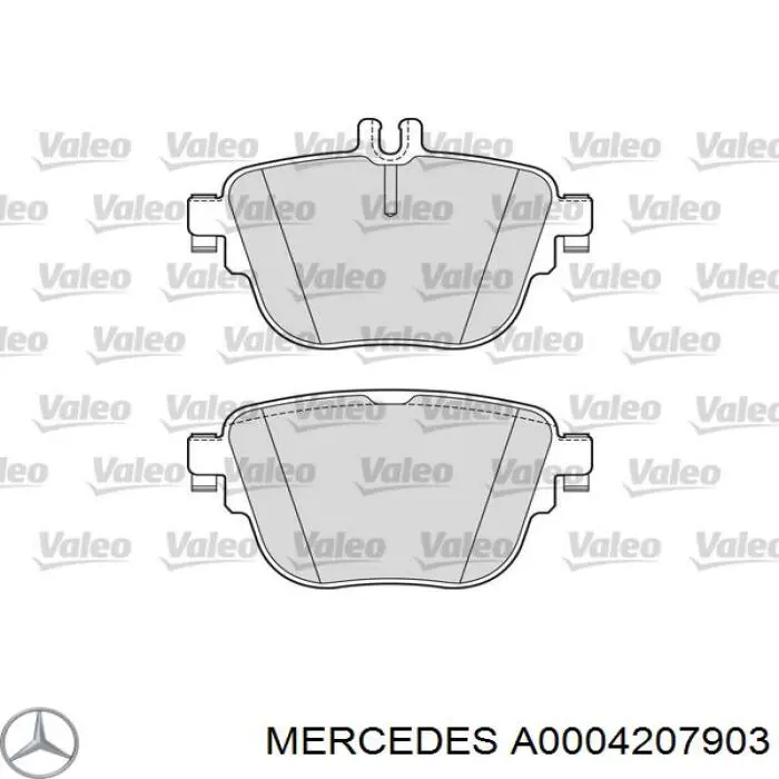 Задні гальмівні колодки Mercedes A0004207903 ціна, від 60.15 USD