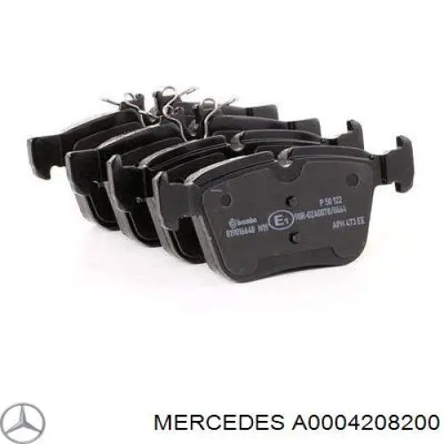 Задні гальмівні колодки Mercedes A0004208200 ціна, від 53.92 USD