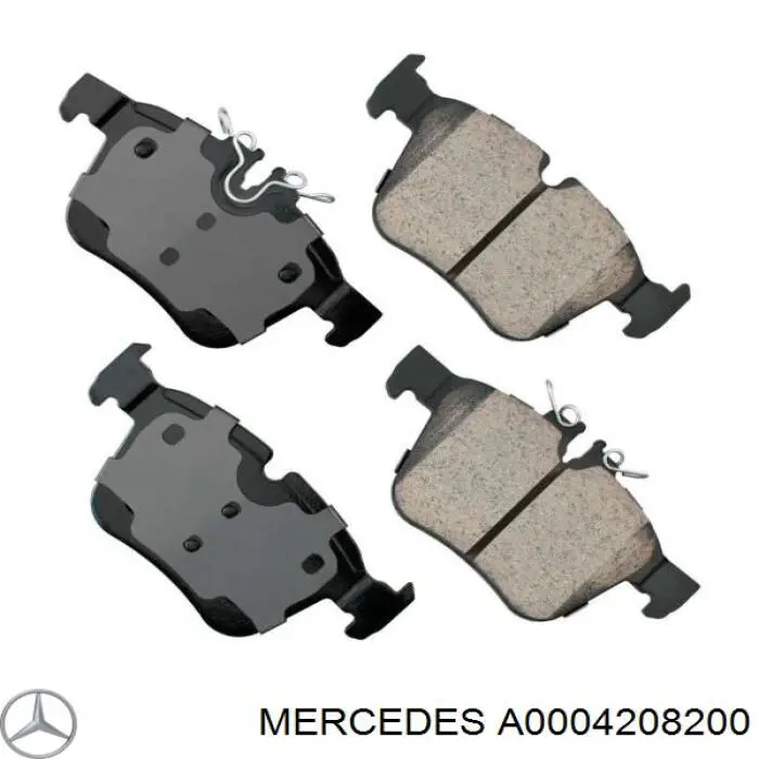 Купити A0004208200 Mercedes Задні колодки